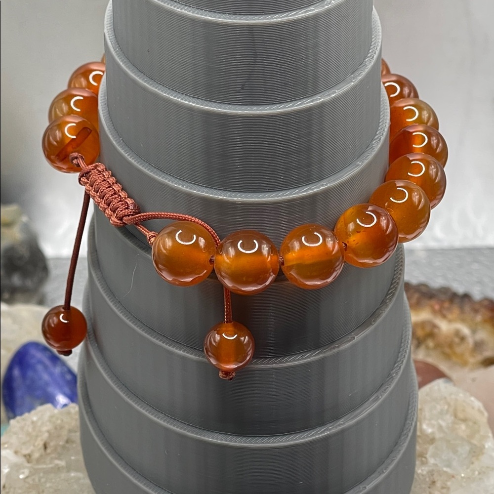 3.19.26-6 Sophisticated Carnelian Bolero Bracelet - Picture 8 of 10
